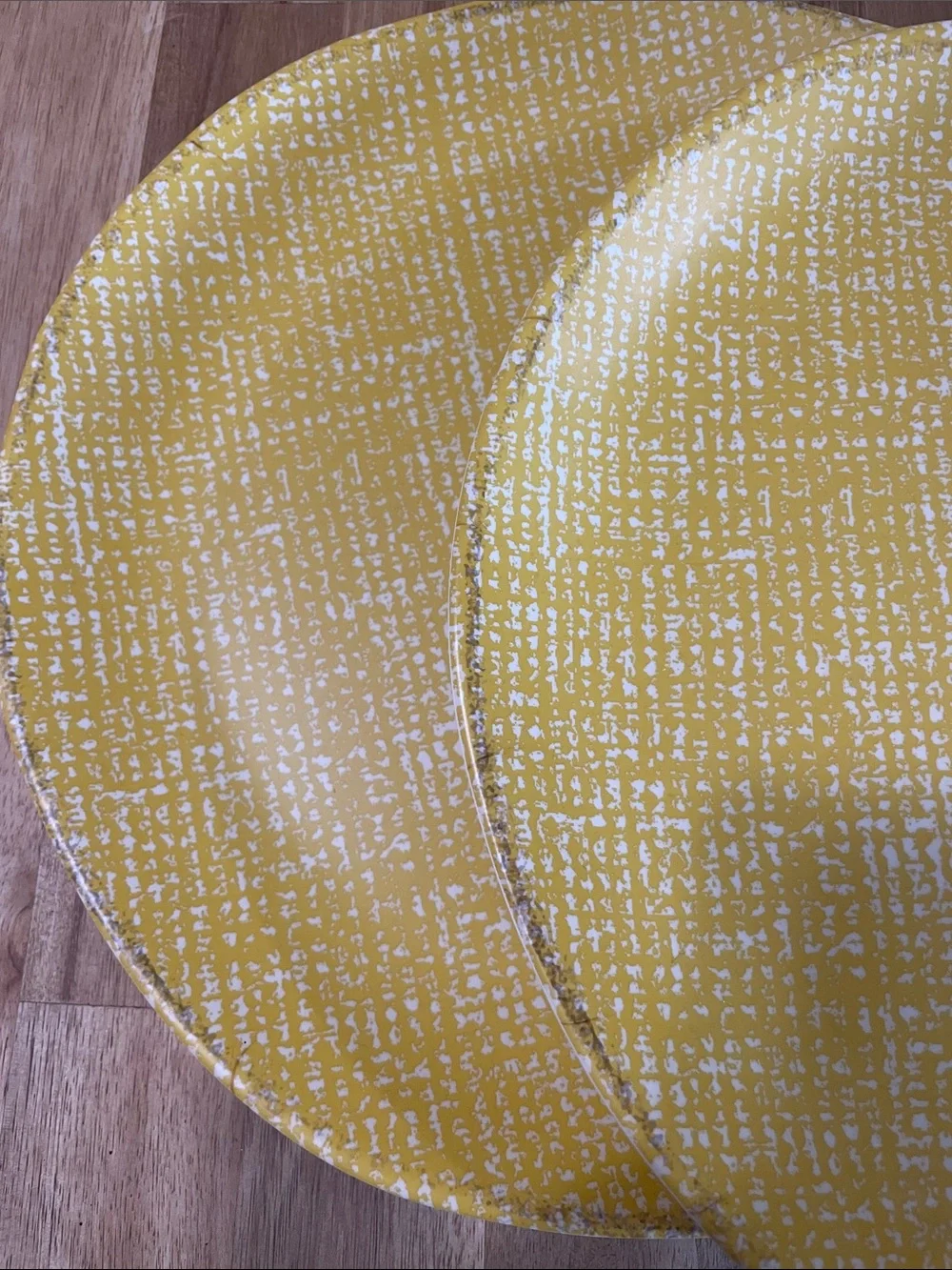 Threshold Yellow Speckledi Melamine Dinner plates - 6